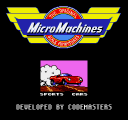 Micro Machines (MDMM ACD3) Title Screen
